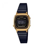 Ficha técnica e caractérísticas do produto Relógio Casio Vintage Digital La670wegb-1bdf Preto/dourado
