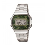 Ficha técnica e caractérísticas do produto Relógio Casio Vintage Digital Militar Camuflado A168wec-3df