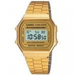 Ficha técnica e caractérísticas do produto Relógio Casio Vintage Dourado A168WG9WDFU