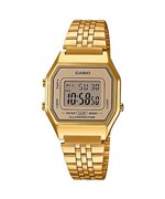 Ficha técnica e caractérísticas do produto Relógio Casio Vintage Dourado La680wga-9df Original