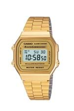 Ficha técnica e caractérísticas do produto Relógio Casio Vintage Dourado Tradicional - A168WG-9WDF-BR