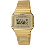 Ficha técnica e caractérísticas do produto Relógio Casio Vintage Dourado Unissex A700wmg-9adf