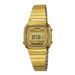 Ficha técnica e caractérísticas do produto Relógio Casio Vintage Feminino Dourado Digital La670wga-9Df