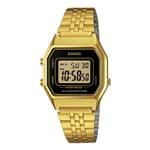 Ficha técnica e caractérísticas do produto Relógio Casio Vintage Feminino Dourado Digital La680wga-1Df