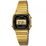 Ficha técnica e caractérísticas do produto Relógio CASIO VINTAGE LA670WGA-1DF - PRETO/DOURADO