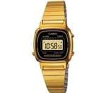 Ficha técnica e caractérísticas do produto Relógio Casio Vintage LA670WGA1DFU Dourado Minimalista Pequeno