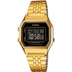 Ficha técnica e caractérísticas do produto Relógio Casio Vintage LA680WGA Preto/Dourado