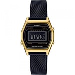 Ficha técnica e caractérísticas do produto Relógio Casio Vintage La690wemb-1bdf - Preto/dourado