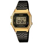 Ficha técnica e caractérísticas do produto Relógio Casio Vintage Unissex Black Gold La680wegb-1adf