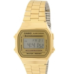 Ficha técnica e caractérísticas do produto Relógio Cassio Digital Dourado Unissex Digital A168WGs