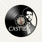 Ficha técnica e caractérísticas do produto Relógio Castiel Supernatural Filmes Series TV Nerd Vinil LP