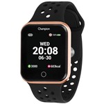 Relógio Champion Caixa Dourada Smartwatch Preta - CH50006Z