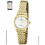 Ficha técnica e caractérísticas do produto Relógio Champion CH26659W feminino dourado mostrador branco