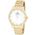 Ficha técnica e caractérísticas do produto Relógio Champion CN25529W feminino dourado mostrador branco