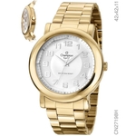 Ficha técnica e caractérísticas do produto Relógio Champion Crystal CN27198H Quartz Dourado