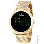 Ficha técnica e caractérísticas do produto Relógio Champion Digital Led Dourado Feminino CH40017G