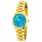 Ficha técnica e caractérísticas do produto Relógio Champion Dourado Feminino Pequeno Ch24946F