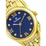 Ficha técnica e caractérísticas do produto Relógio Champion Dourado Fundo Azul C/ Kit Ch24900k