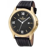 Ficha técnica e caractérísticas do produto Relógio Champion Dourado Masculino Pulseira Couro CA21179P