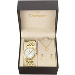 Relógio Champion Elegance Analógico Feminino CN27349W + Folheado 18K