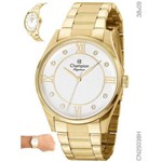 Ficha técnica e caractérísticas do produto Relógio Champion Elegance Feminino Dourado Cn25038h