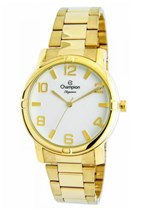 Ficha técnica e caractérísticas do produto Relógio Champion Elegance Feminino Dourado CN25181H