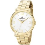 Ficha técnica e caractérísticas do produto Relógio Champion Elegance Feminino Dourado Cn26126h