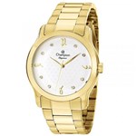 Ficha técnica e caractérísticas do produto Relógio Champion Elegance Feminino Dourado - Cn26411h