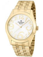 Ficha técnica e caractérísticas do produto Relógio Champion Elegance Feminino Dourado CN26635H