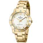 Ficha técnica e caractérísticas do produto Relogio Champion Elegance Feminino Dourado CN27312H