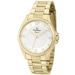 Ficha técnica e caractérísticas do produto Relógio Champion Elegance Feminino Dourado Cn27563h