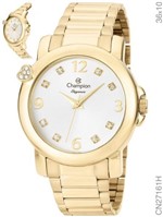 Ficha técnica e caractérísticas do produto Relógio Champion Feminino C/ Strass Cn27161h Dourado - Campion