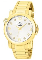 Ficha técnica e caractérísticas do produto Relógio Champion Feminino C/ Strass Cn27161h Dourado