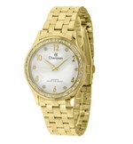 Ficha técnica e caractérísticas do produto Relógio Champion Feminino C/ Strass Cn28982h Dourado