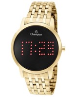 Ficha técnica e caractérísticas do produto Relógio Champion Feminino CH40008V Digital Led - Dourado