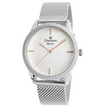 Ficha técnica e caractérísticas do produto Relógio Champion Feminino CN24397Q Elegance Prata Listrado