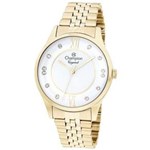 Ficha técnica e caractérísticas do produto Relógio Champion Feminino - Cn25538h Casual Dourado