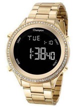 Ficha técnica e caractérísticas do produto Relógio Champion Feminino Digital CH40222H Aro com Zircônias