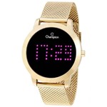 Ficha técnica e caractérísticas do produto Relógio Champion Feminino Digital Led Ch40017B Dourado