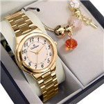 Ficha técnica e caractérísticas do produto Relógio Champion Feminino Dourado CH22368W + Pulseira Berloques