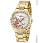 Ficha técnica e caractérísticas do produto Relógio Champion Feminino Dourado CN29543H Original