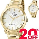 Ficha técnica e caractérísticas do produto Relogio Champion Feminino Dourado Cn29276h Original Promoção