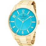 Ficha técnica e caractérísticas do produto Relógio Champion Feminino Dourado Elegance CN26288F