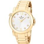 Ficha técnica e caractérísticas do produto Relógio Champion Feminino Dourado Elegance CN27161H Analógico 5 Atm Cristal Mineral