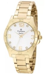 Ficha técnica e caractérísticas do produto Relógio Champion Feminino Dourado Elegance Cn28446w