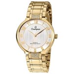 Ficha técnica e caractérísticas do produto Relógio Champion Feminino Dourado Fashion WR Cn29552h