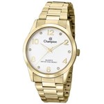 Ficha técnica e caractérísticas do produto Relógio Champion Feminino Dourado Strass CN29052H