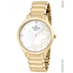 Ficha técnica e caractérísticas do produto Relógio Champion Feminino Elegance Dourado Cn25912h