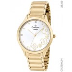 Ficha técnica e caractérísticas do produto Relogio Champion Feminino Elegance Dourado CN25912H