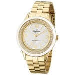 Ficha técnica e caractérísticas do produto Relógio Champion Feminino Elegance Dourado - Cn27241H - Dourado